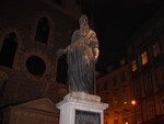 Some statue, possibly of St Peter.