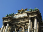 One of the more impressive buildings that are part of the Hofburg.